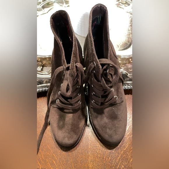 Sam Edleman Brown Suede Ankle Boots - Picture 4 of 6